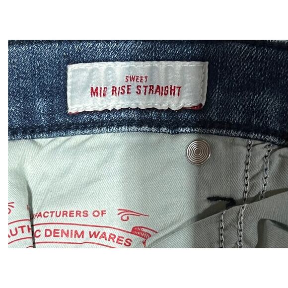 LUCKY BRAND JEANS WOMENS 29X30 SWEET N STRAIGHT-LEG STRETCH GEMINI BLUE NEW - Picture 11 of 13